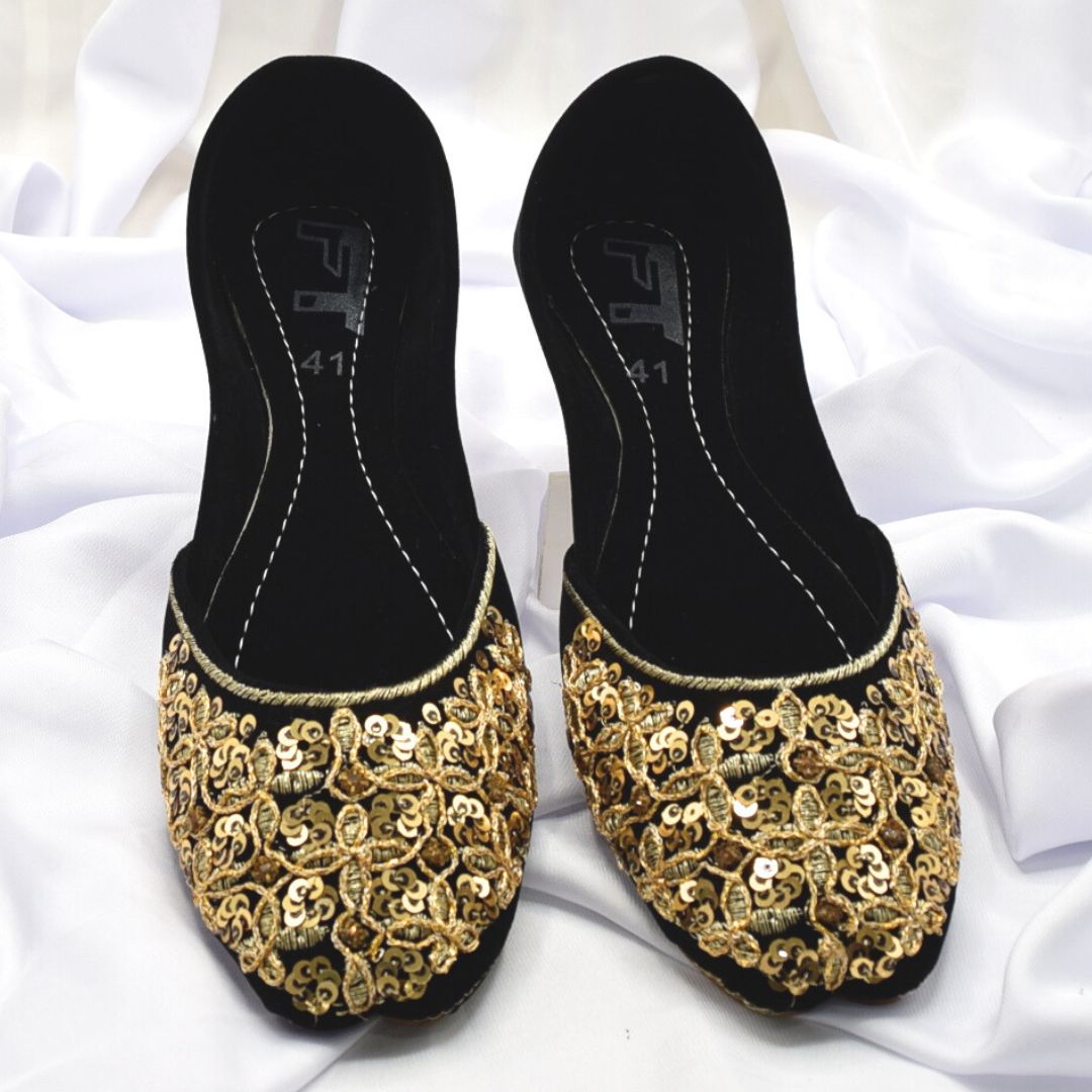 Black Khussa For  Women KH0542