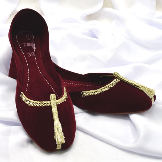 Maroon Khussa For  Women KH0543