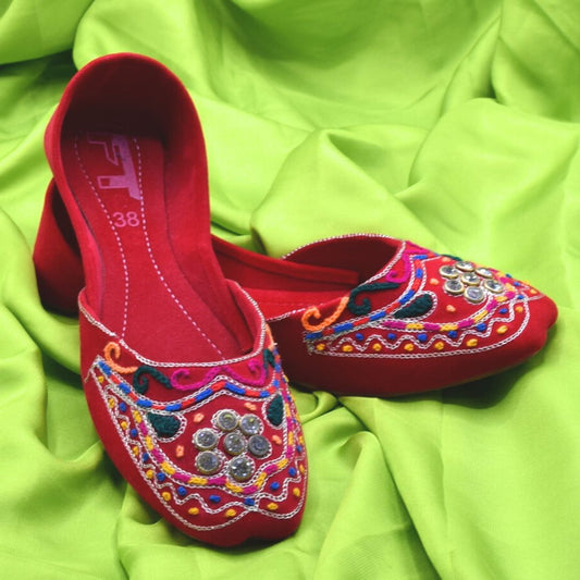 Red Khussa For  Women KH0576