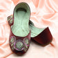 Maroon Khussa For  Women KH0629