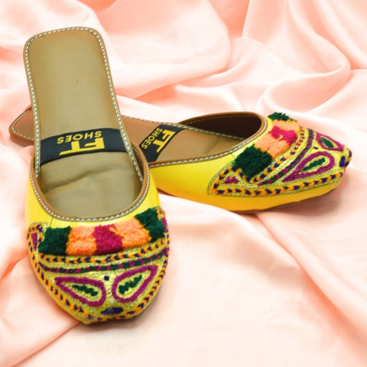 Yellow Khussa For  Women KH0652