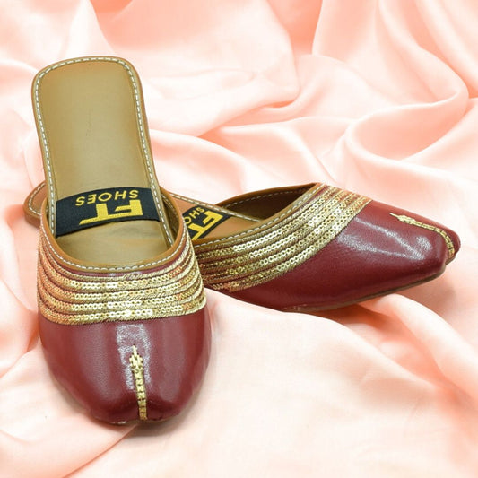 Maroon Khussa For  Women KH0654