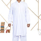 White Men's Plain Kameez Shalwar Stitched Suit MSK0001