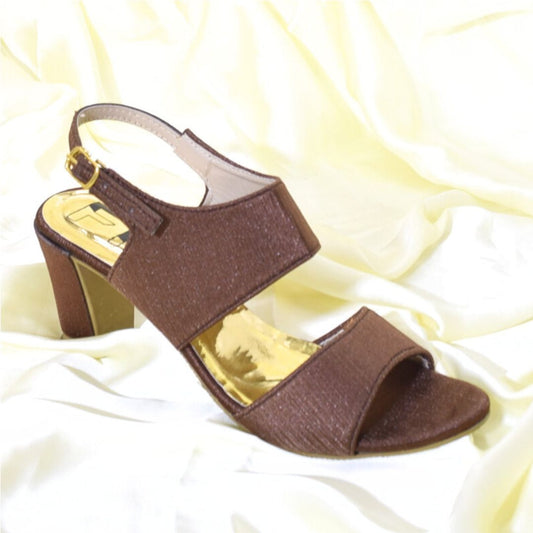 Women Brown Heel Shoes SH0043