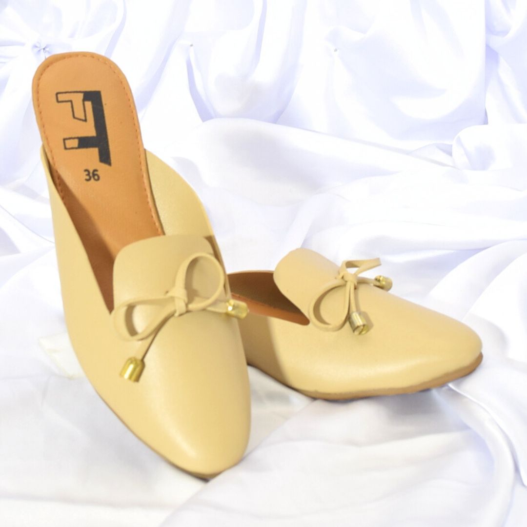 Women Cream Flat Shoes SH0073