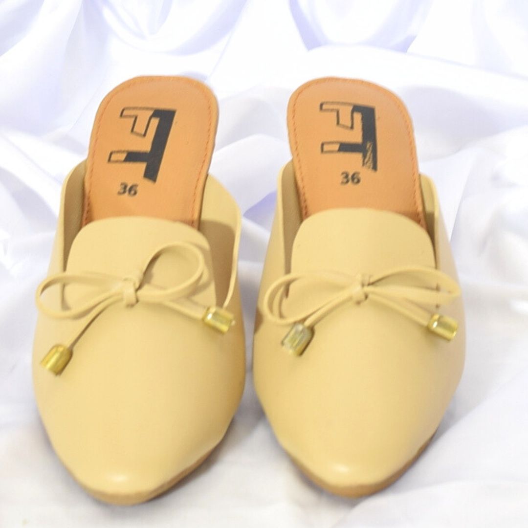 Women Cream Flat Shoes SH0073