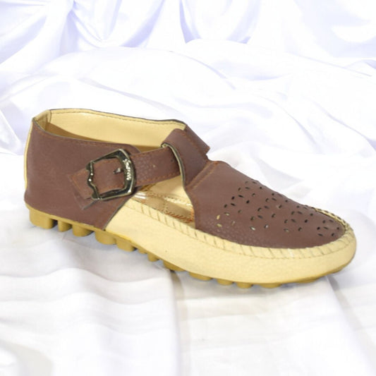 Women Dark Brown Flat Shoes SH0092