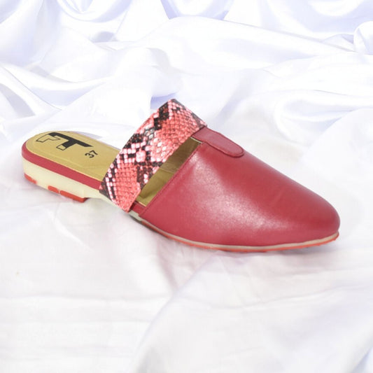 Women Red Flat Shoes SH0103