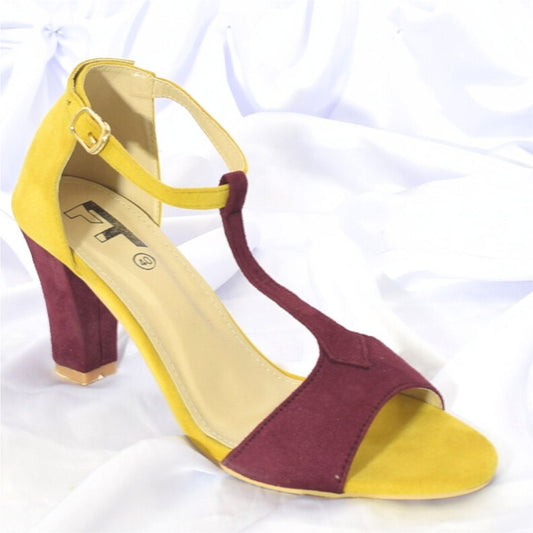 Women Maroon Heel Shoes SH0222