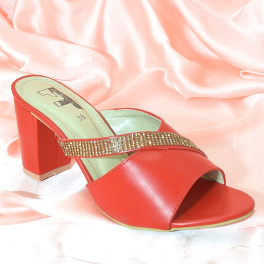 Women Red Heel Shoes SH0227