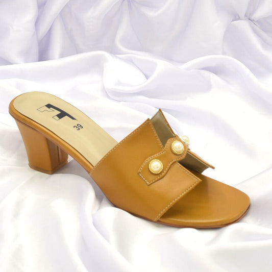 Women Mustard Heel Shoes SH0249