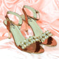 Women Copper Fancy Heel Shoes SH0281