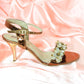 Women Copper Fancy Heel Shoes SH0281