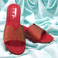 Women Maroon Low Wedge Shoes SH0367