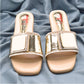 Women Beige Flat Slippers SH0372