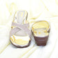 Women Golden Low Wedge Shoes SH0385