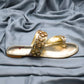 Women Golden Flat Shoes SH0397