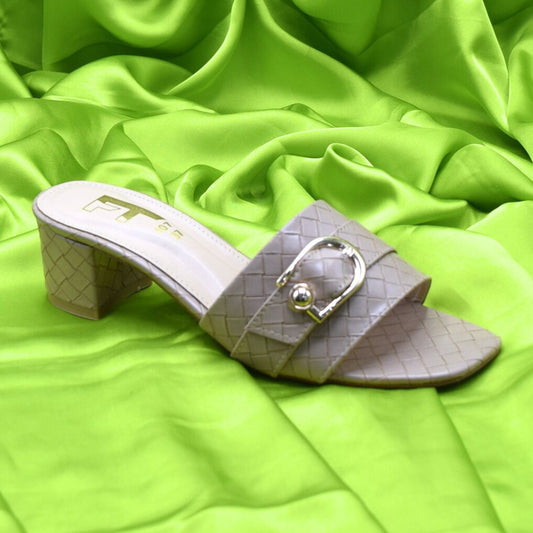 Women Cream Heel Shoes SH0413
