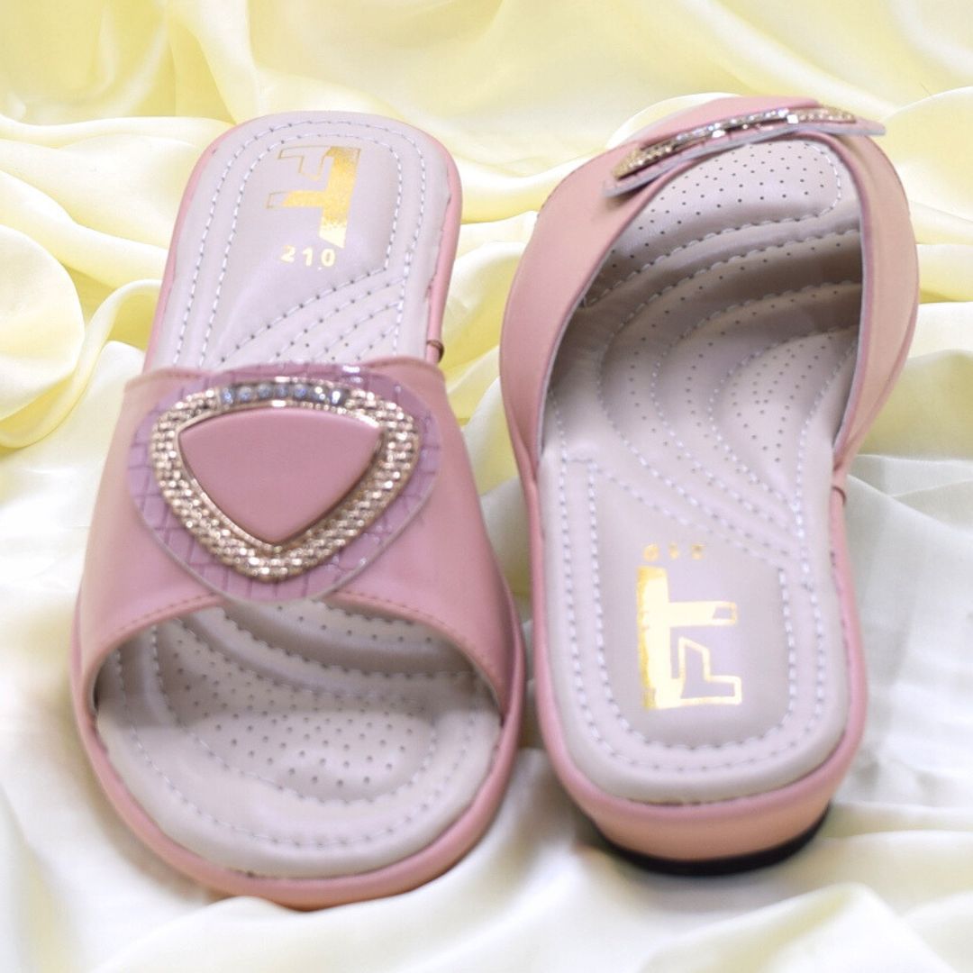 Women Pink Flat Slippers SH0415