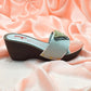 Women Silver Fancy High Wedge Shoes SH0420