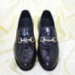 Black Men Leather Shoes M0245