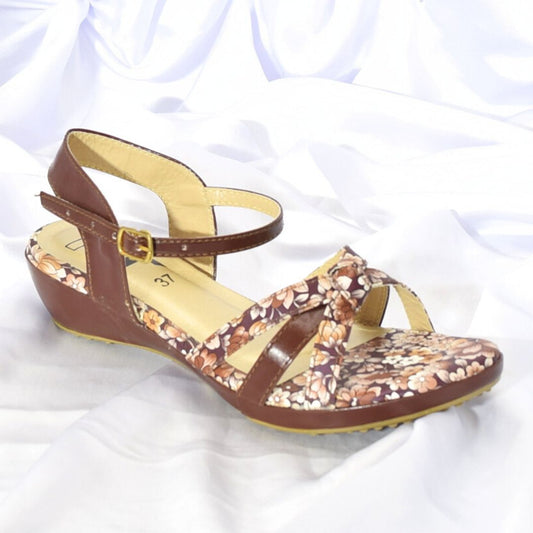 Women Maroon Low Wedge Shoes SH0089