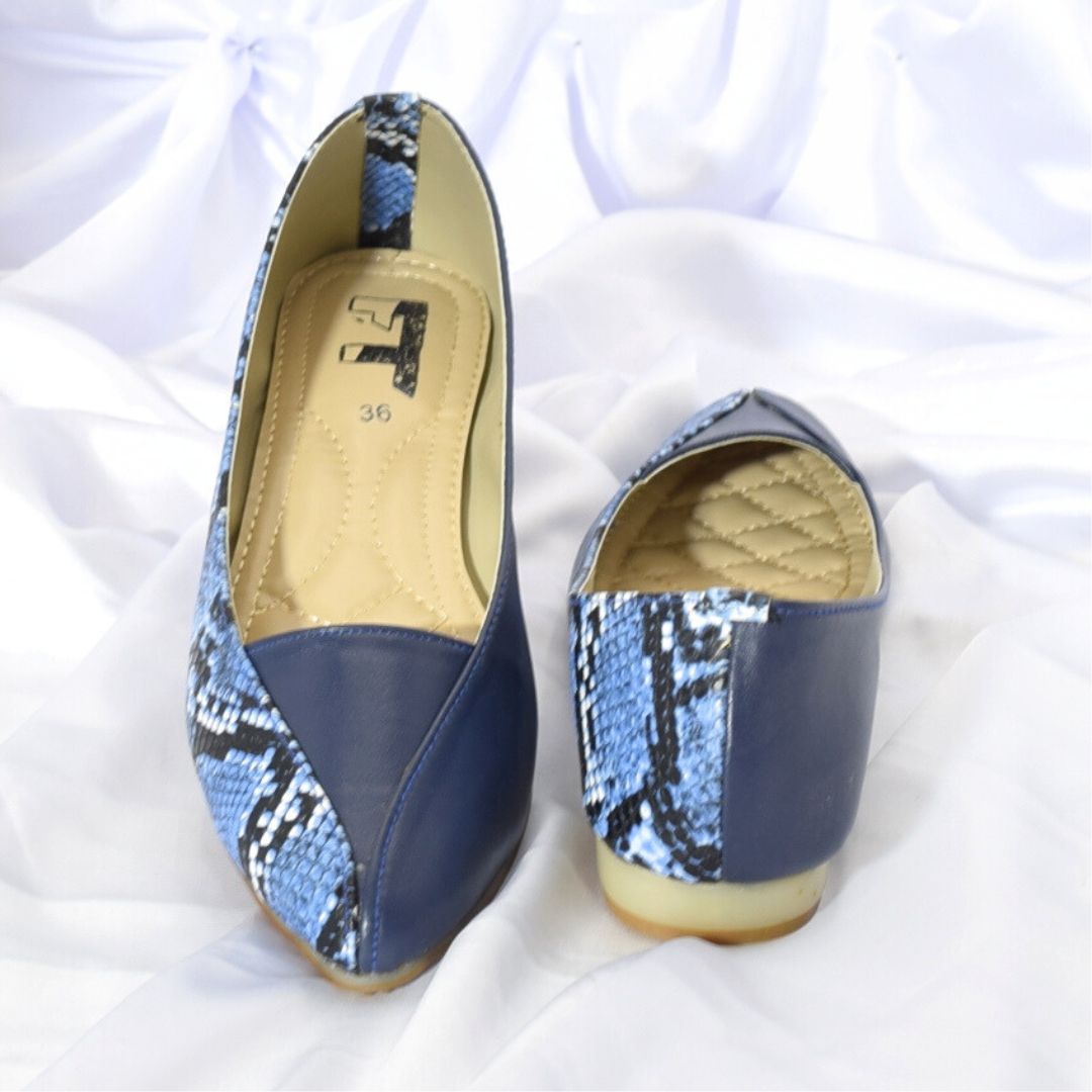 Women Blue Flat Shoes SH0095