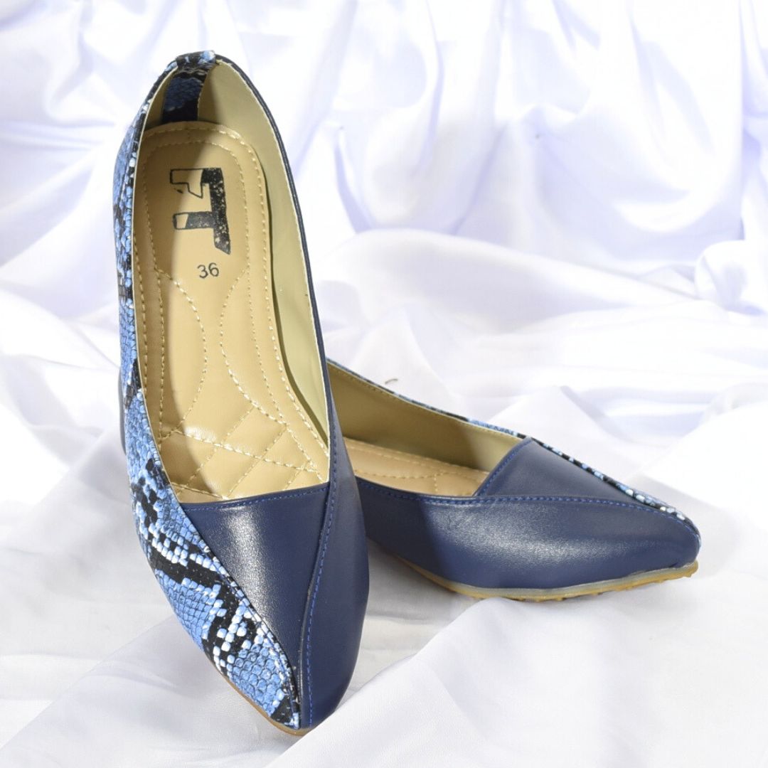 Women Blue Flat Shoes SH0095