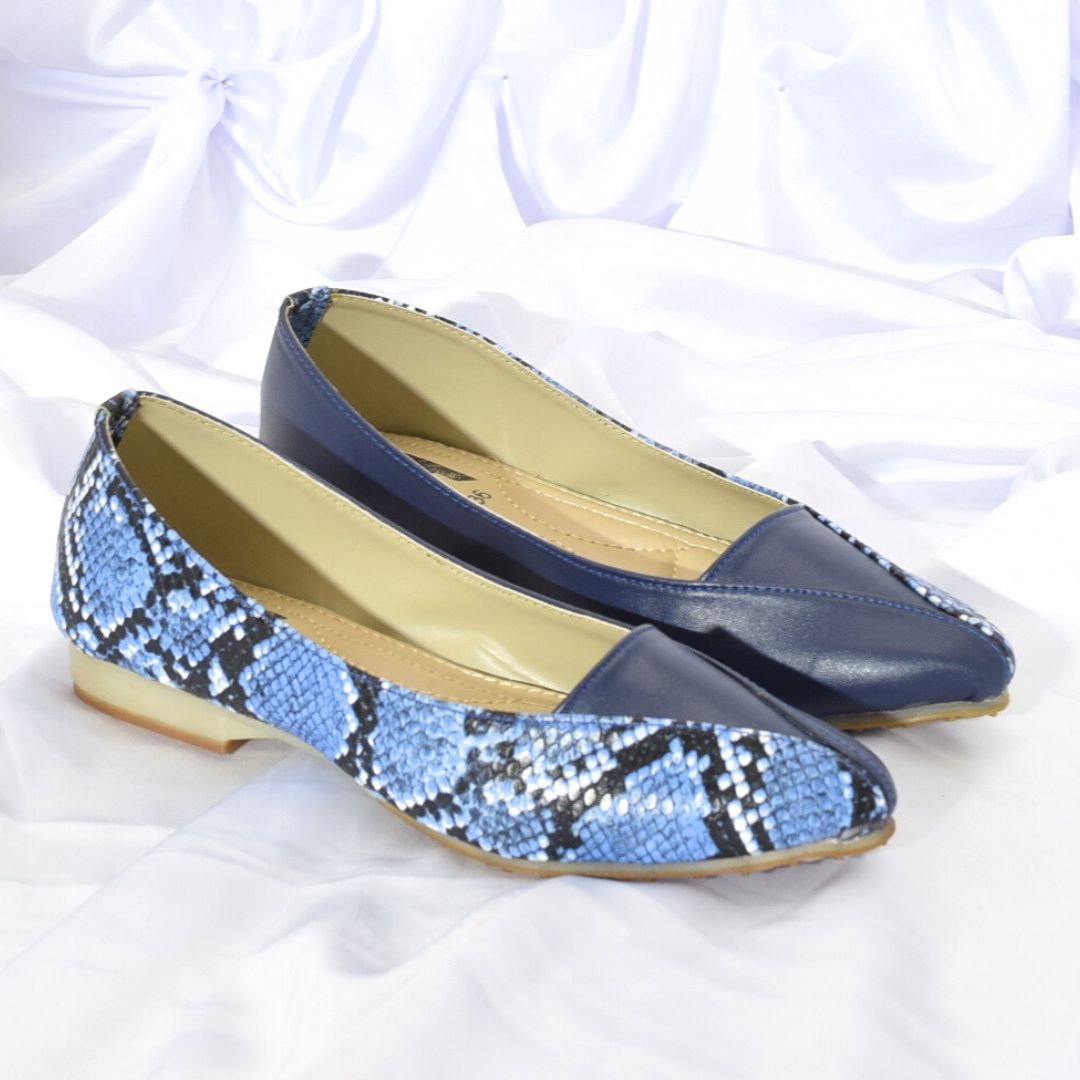 Women Blue Flat Shoes SH0095