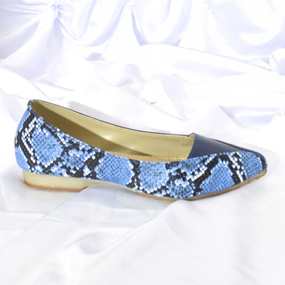 Women Blue Flat Shoes SH0095