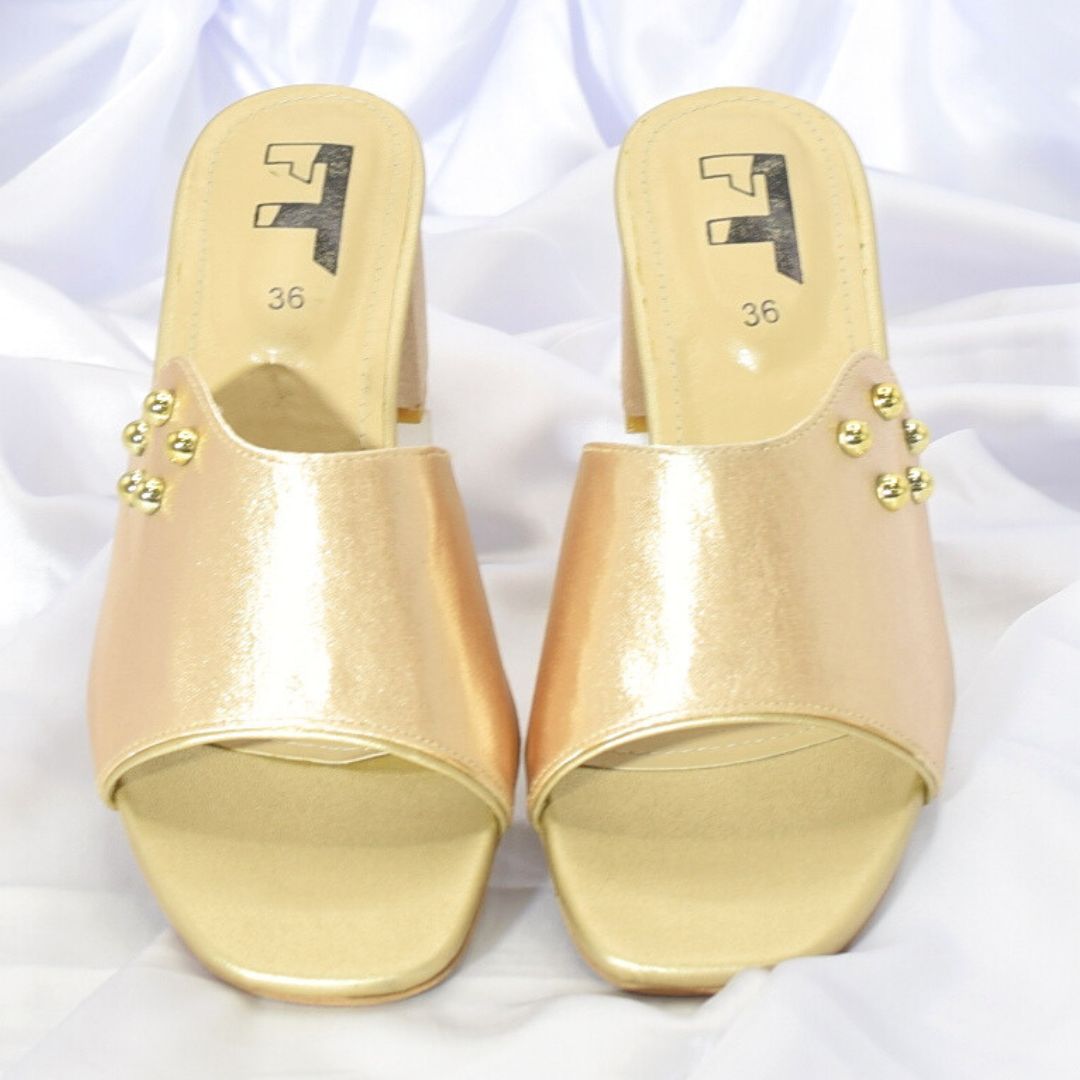 Women Cream Heel Shoes SH0202