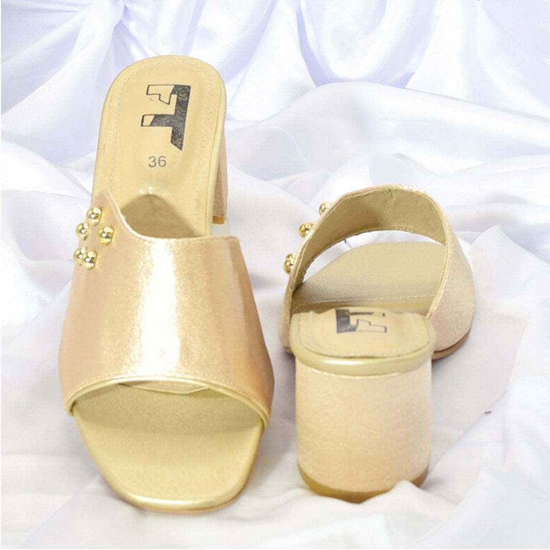 Women Cream Heel Shoes SH0202