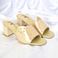 Women Cream Heel Shoes SH0202