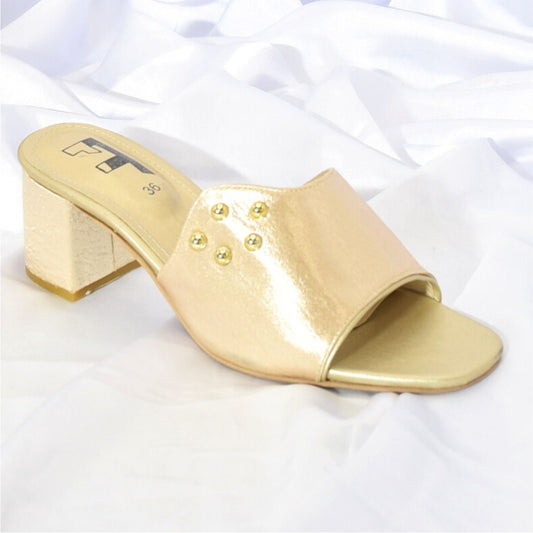 Women Cream Heel Shoes SH0202