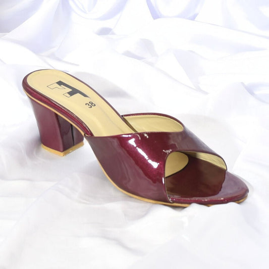 Women Maroon Heel Shoes SH0203