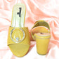 Women Yellow Heel Shoes SH0226