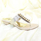 Women Golden Low Heel Shoes SH0383